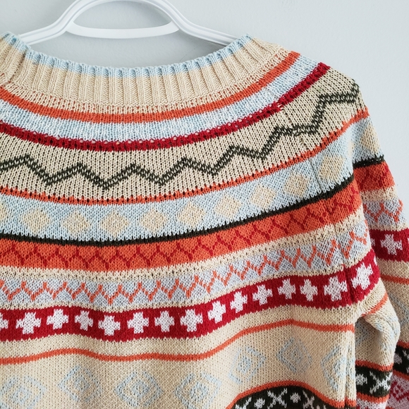 Misslook Fair Isle Nordic Print Crewneck S… - Picture 5 of 6